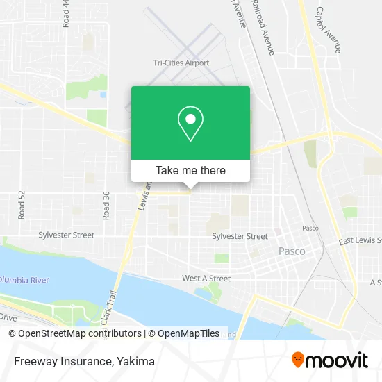 Freeway Insurance map