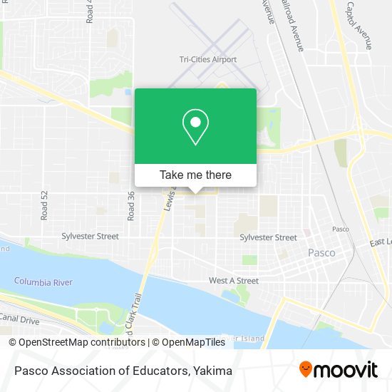 Pasco Association of Educators map