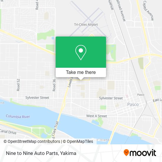 Nine to Nine Auto Parts map