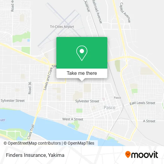 Finders Insurance map