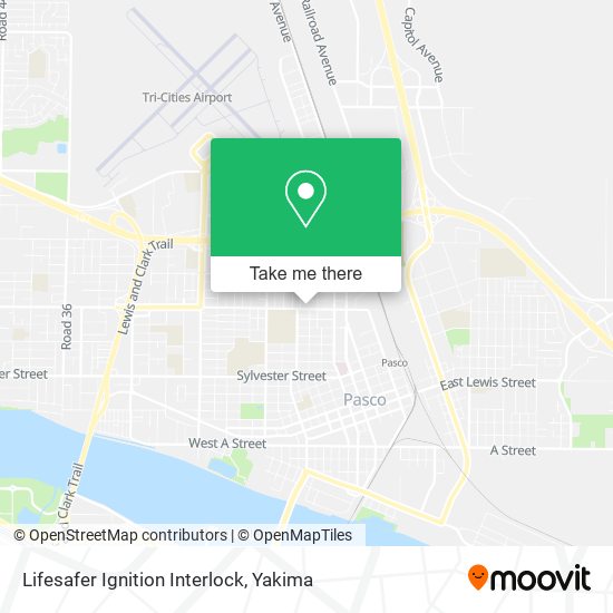 Mapa de Lifesafer Ignition Interlock