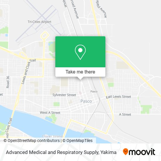 Advanced Medical and Respiratory Supply map