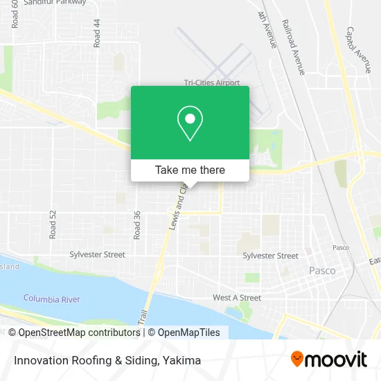 Innovation Roofing & Siding map