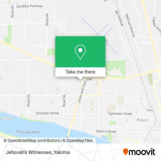 Jehovah's Witnesses map
