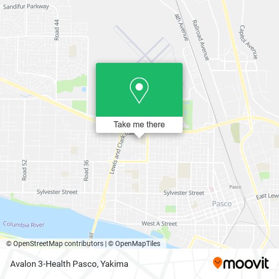 Avalon 3-Health Pasco map