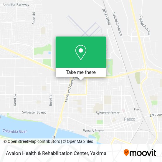 Avalon Health & Rehabilitation Center map