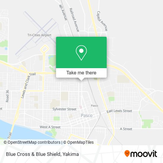 Mapa de Blue Cross & Blue Shield