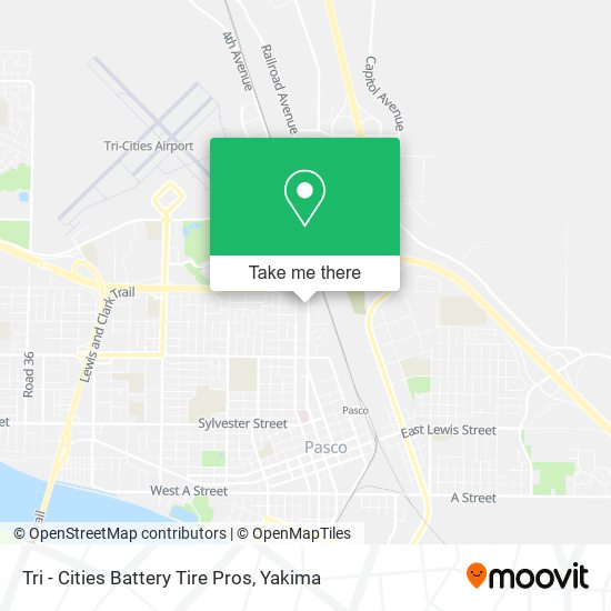 Tri - Cities Battery Tire Pros map