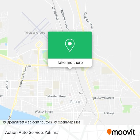 Action Auto Service map