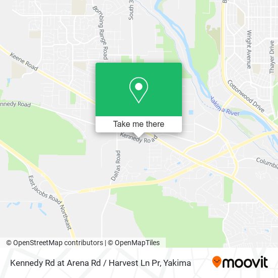 Kennedy Rd at Arena Rd / Harvest Ln Pr map