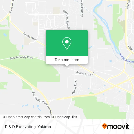 D & D Excavating map