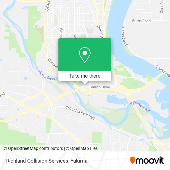 Mapa de Richland Collision Services