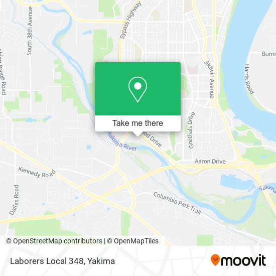 Laborers Local 348 map