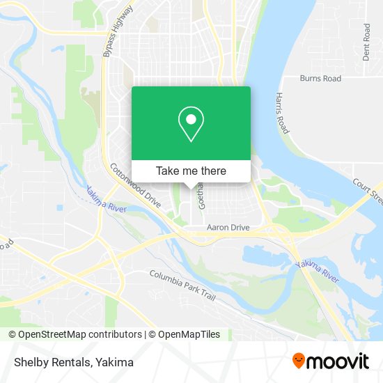 Shelby Rentals map