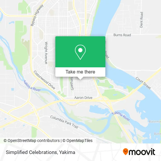 Simplified Celebrations map