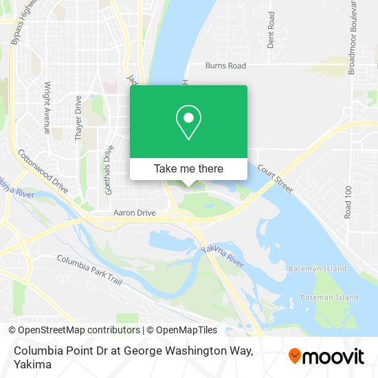 Mapa de Columbia Point Dr at George Washington Way
