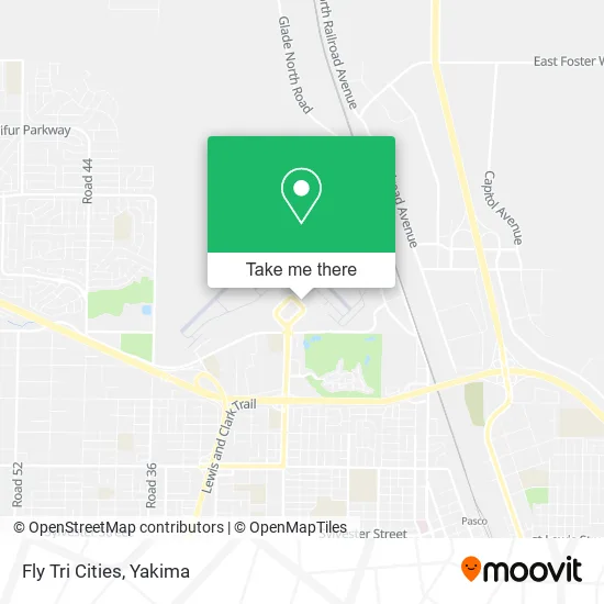 Fly Tri Cities map