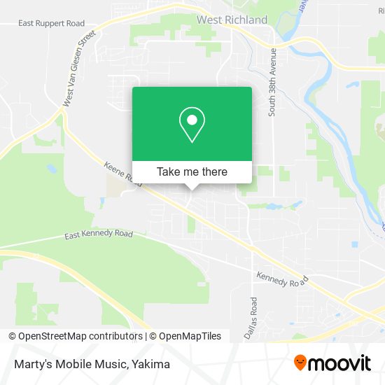 Marty's Mobile Music map