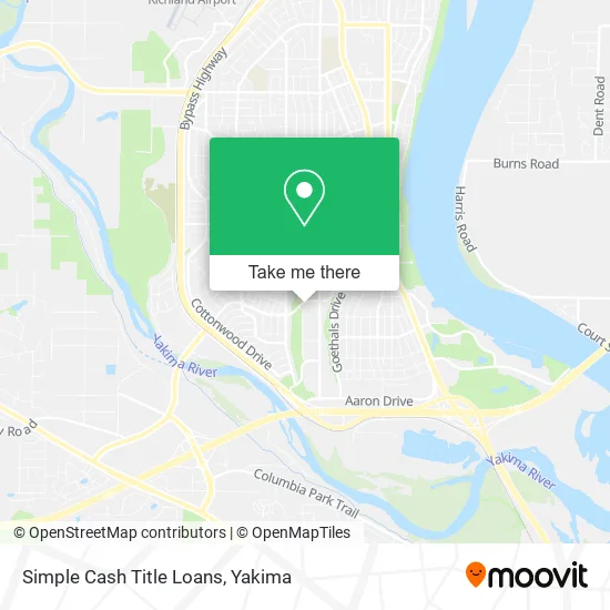 Simple Cash Title Loans map