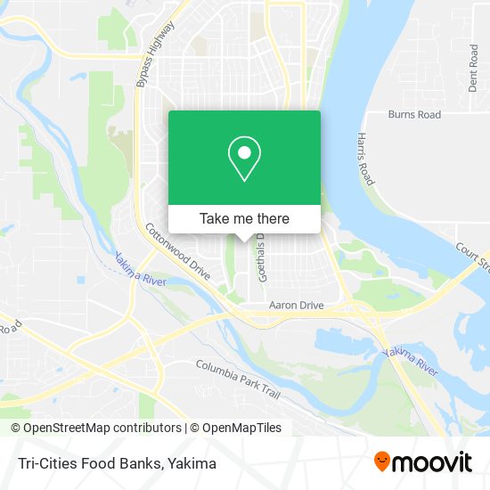 Tri-Cities Food Banks map