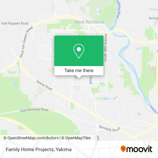 Family Home Projects map