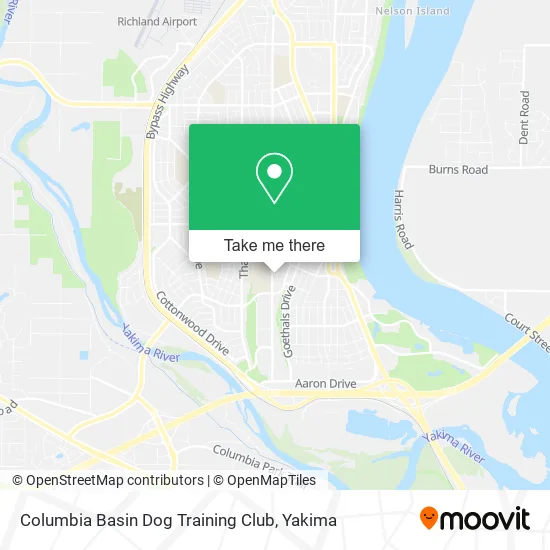 Columbia Basin Dog Training Club map