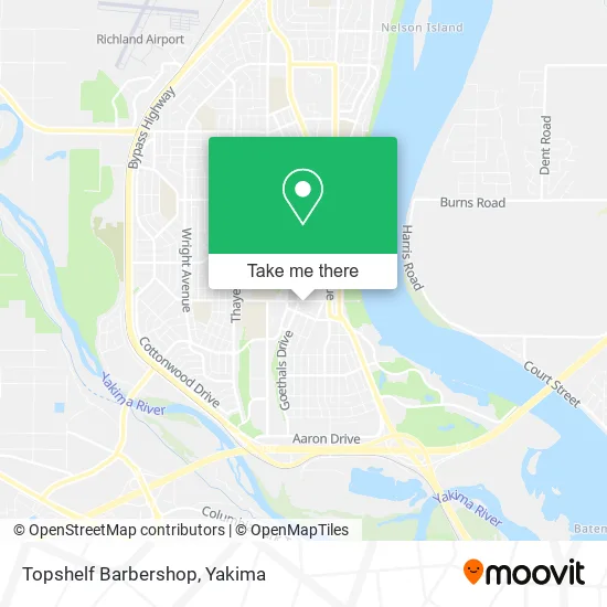 Mapa de Topshelf Barbershop