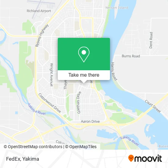Mapa de FedEx