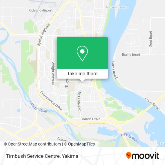 Timbush Service Centre map