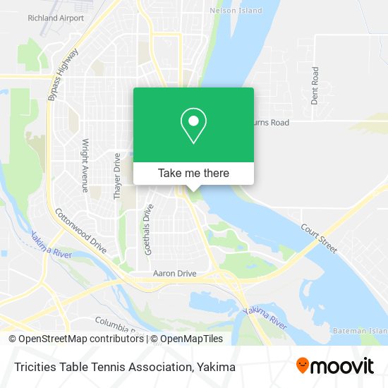 Mapa de Tricities Table Tennis Association