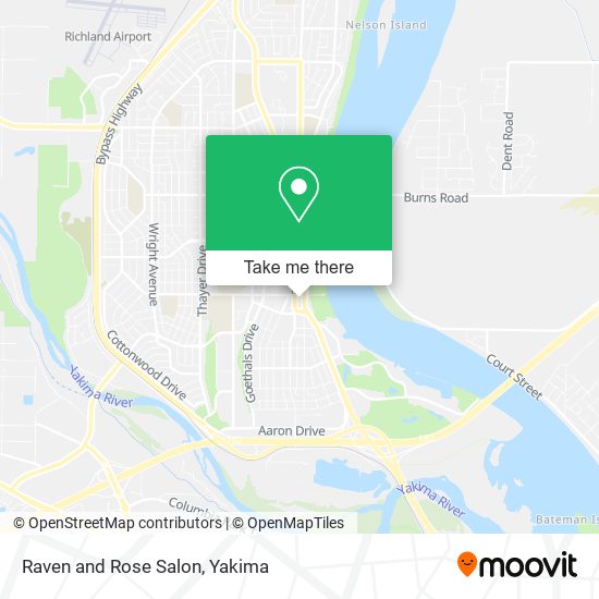 Raven and Rose Salon map