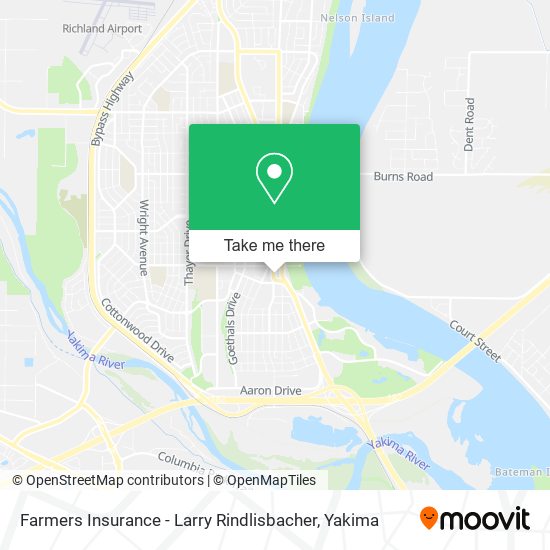 Farmers Insurance - Larry Rindlisbacher map