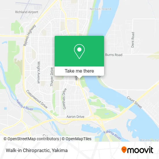 Walk-in Chiropractic map