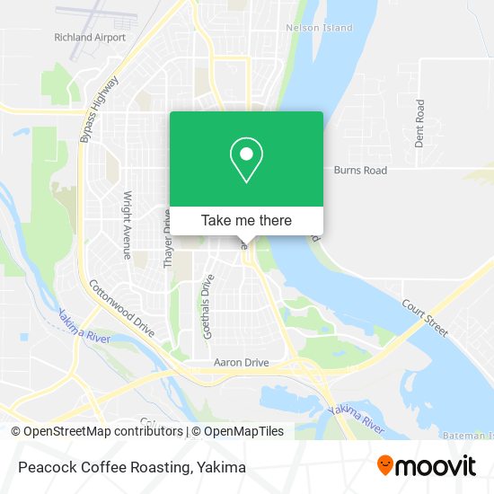 Peacock Coffee Roasting map