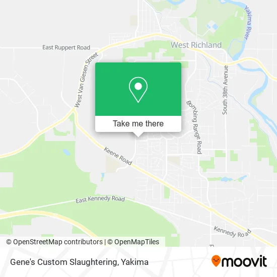 Gene's Custom Slaughtering map