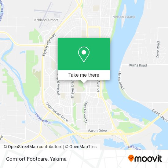 Mapa de Comfort Footcare