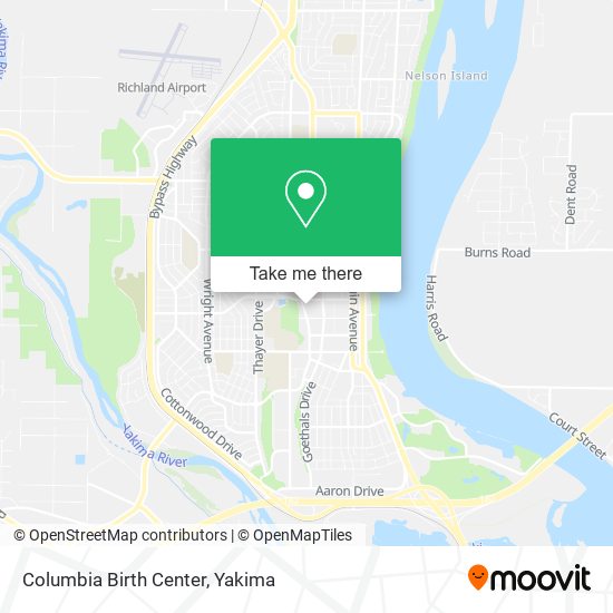 Mapa de Columbia Birth Center