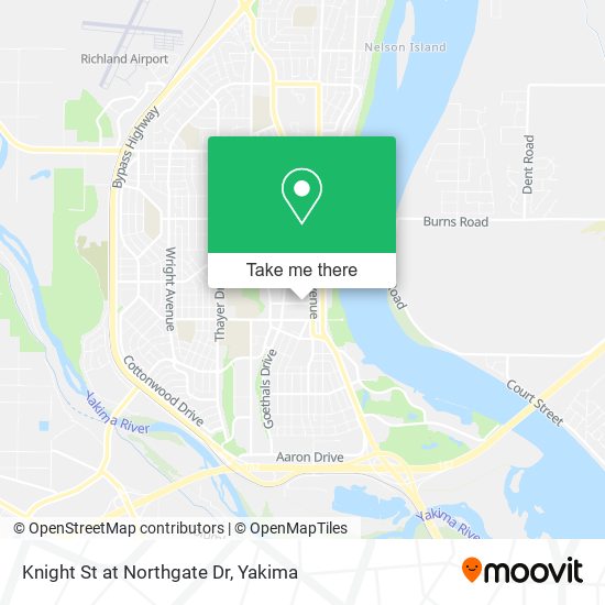 Knight St at Northgate Dr map