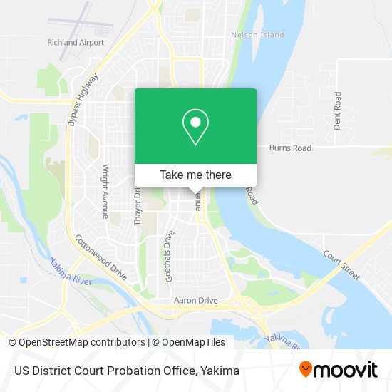 US District Court Probation Office map