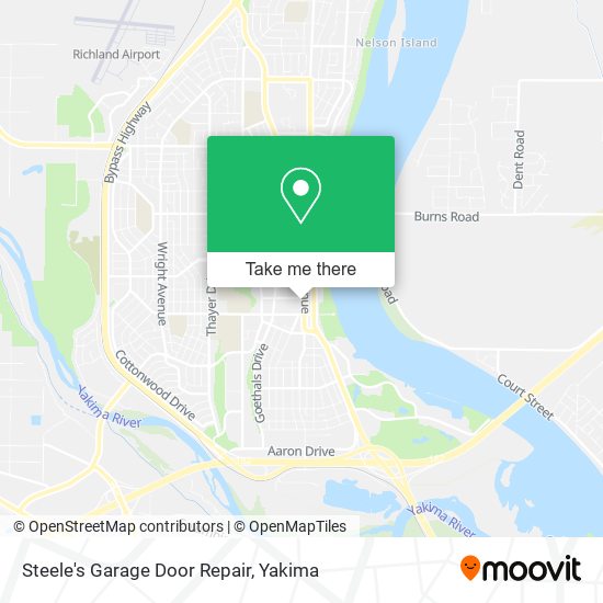 Steele's Garage Door Repair map