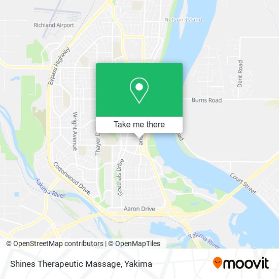 Shines Therapeutic Massage map