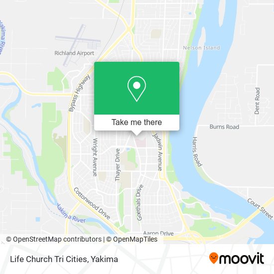 Life Church Tri Cities map