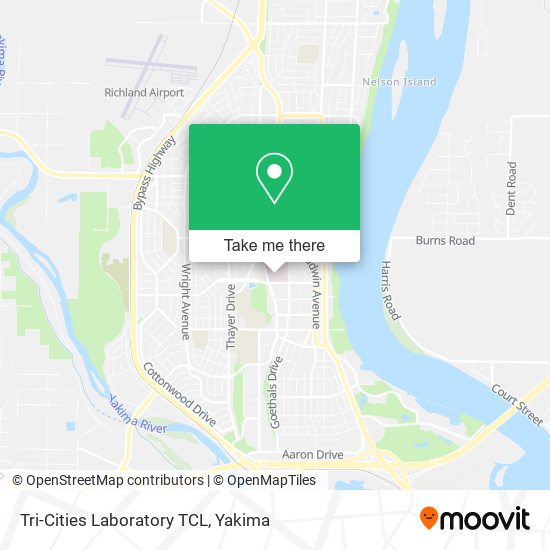 Tri-Cities Laboratory TCL map