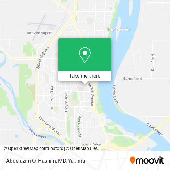 Abdelazim O. Hashim, MD map