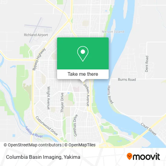 Columbia Basin Imaging map