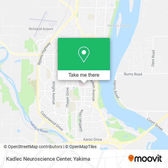 Kadlec Neuroscience Center map
