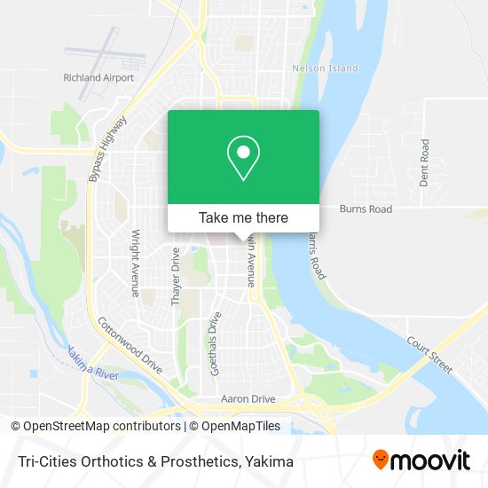 Tri-Cities Orthotics & Prosthetics map