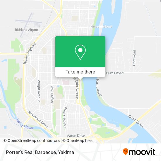 Porter's Real Barbecue map