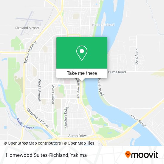 Homewood Suites-Richland map