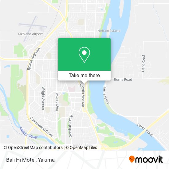 Mapa de Bali Hi Motel